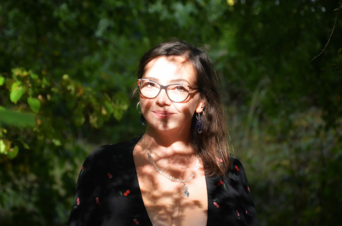 Gemma-Marie in the woods